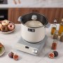VEVOR Deegmixer met Rijsfunctie 7 L Elektrische Deegmachine 250 W voor Pizza, Pasta, Zuurdesem en Fufu, Antiaanbak Aluminium Kom, Timer, Digitaal Bedieningspaneel, tot 1000 g Bloem