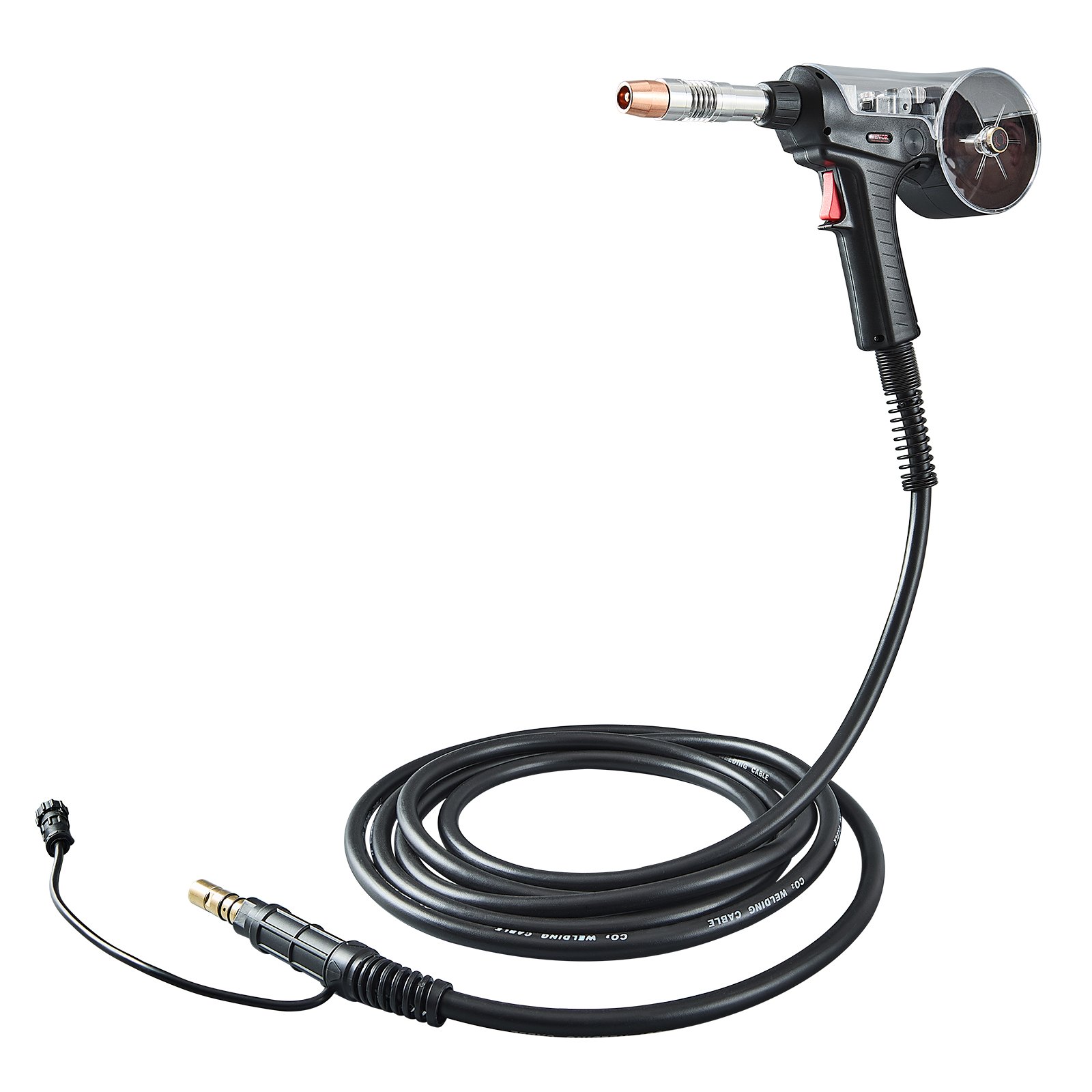 VEVOR 200A laspistool met 6m kabel, compatibel met Hobart IronMan 240 Mig-lasapparaten, geschikt voor lasdraden met fluxkern/massief/aluminium van 0,0762 en 0,0889 cm