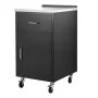 VEVOR Buitenkeukenkast 508 x 942 x 585 mm (B x H x D) Ladekast voor barbecueplekken, terrasbars en keukens, met 4 zwenkwielen, roestvrijstalen werkblad, lades en haken, vrijstaand