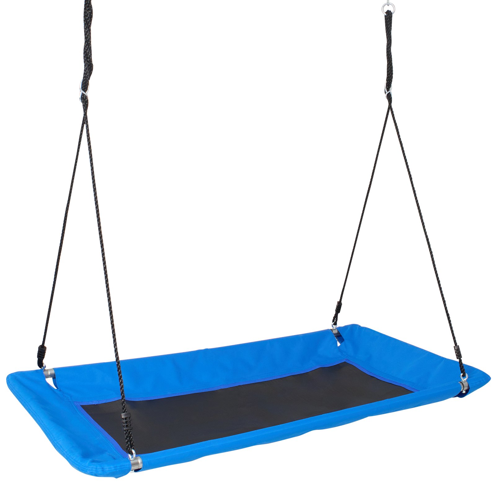 VEVOR Platform Swing, 60-inch platformboomschommel voor kinderen en volwassenen, draagvermogen van 700 lbs voor buitenschommel, schommelzitje van 900D Oxford-stof met 2 boomhangriemen en verstelbare meerstrengige touwen