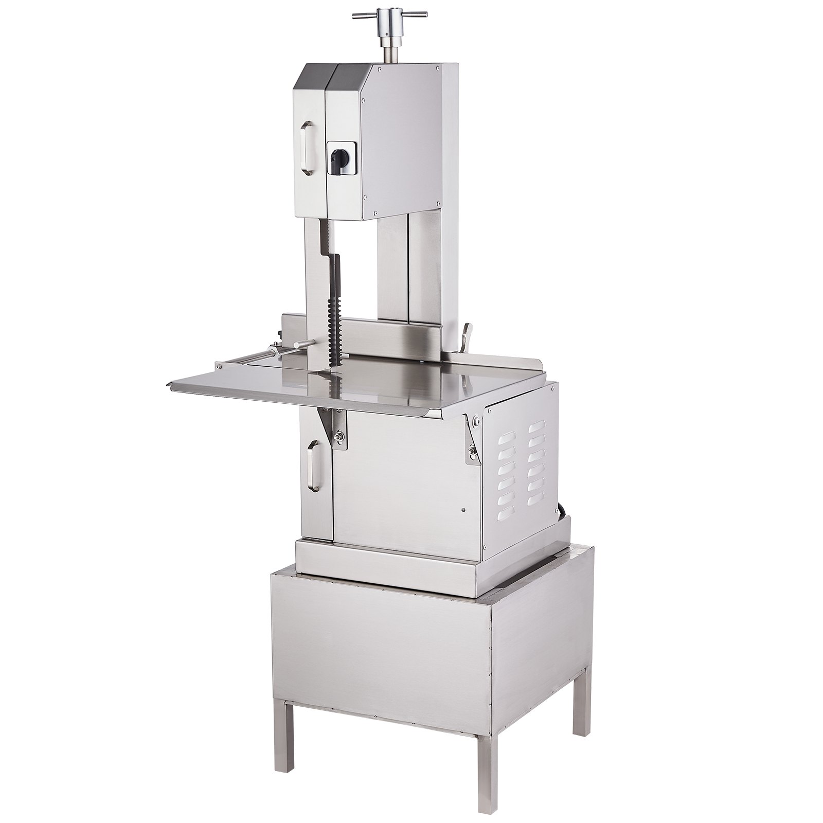 VEVOR Commerciële vlees- en botzaagmachine 2200W, 1500kg/u Botzaagmachine Diepvriesvlees- en botzaagmachine, 4-220mm Verstelbare dikte Botzaag 620 x 520mm Werktafel
