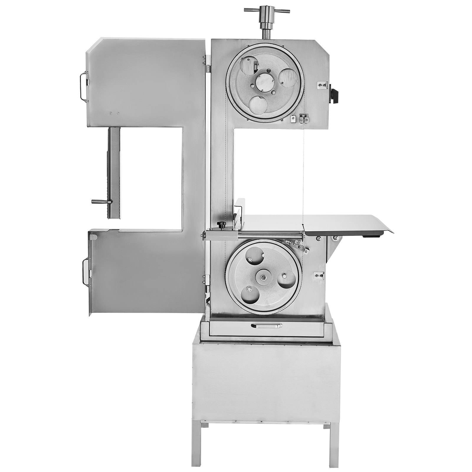 VEVOR Commerciële vlees- en botzaagmachine 2200W, 1500kg/u Botzaagmachine Diepvriesvlees- en botzaagmachine, 4-220mm Verstelbare dikte Botzaag 620 x 520mm Werktafel