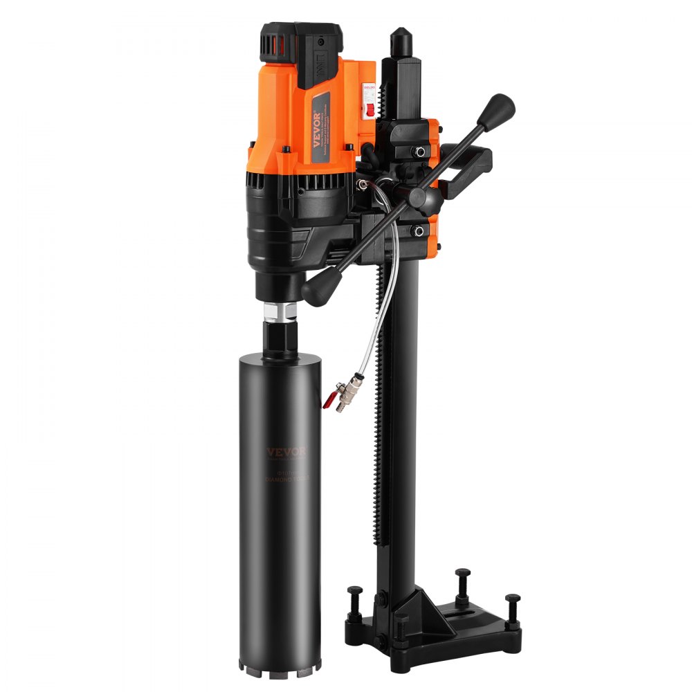 VEVOR kernboormachine, diamantkernboor met een boordiameter van 2-25 cm, inclusief statief en kernboor, robuuste betonkernboor van 3200 W, geschikt voor nat en droog gebruik in beton en baksteen.