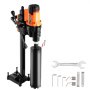 VEVOR Core Drill Machine, 0.8-9.8in Drilling Diameter Diamond Core Drill Rig with Stand and Core Drill Bit, 3200W Rugged Concrete Core Drill, Wet and Dry Use, For Concrete, Brick, Marble