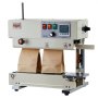 VEVOR continue sealmachine, 6-12 mm sealbreedte, verticaal, met rolbedrukking, instelbare temperatuur en snelheid, geschikt voor plastic zakken van 0,03-0,8 mm.