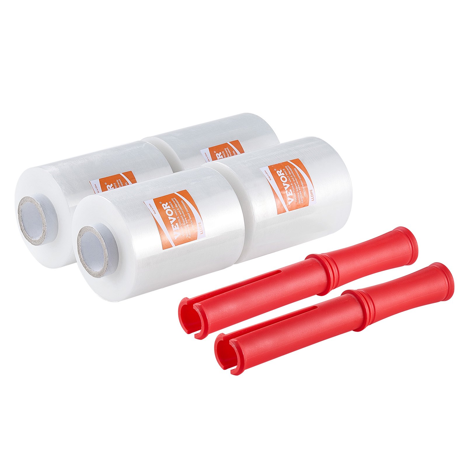 VEVOR Strong Clear Pallet Stretch Shrink Wrap Pack Cling Film 5" x 1000' 4 Rolls