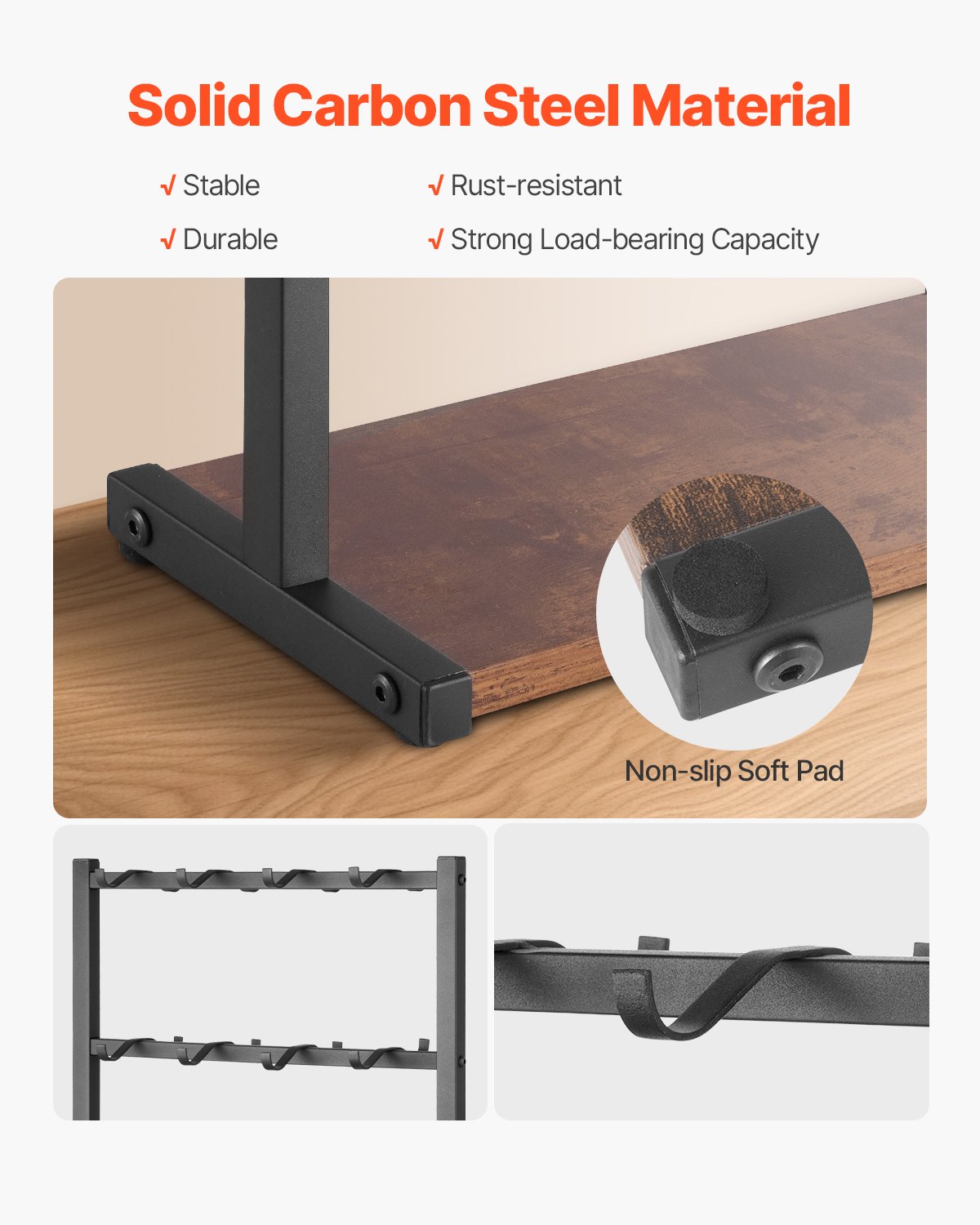 VEVOR Coffee Mug Holder for Countertop, 16 Hooks Coffee Cup Holder with Storage Base, 2 Tier Mugs Tree Rack Carbon Steel & Wood Mug Display Stand, for Coffee Bar Home Storage and Display (Matte Black)