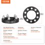 VEVOR 1" 5"x4.5" Wheel Spacers Wheel Adapters 5 Lug Forged Spacer 4 PCS Black