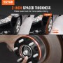 VEVOR Wheel Spacers, 2" 6"x5.3" Wheel Adapters, 6 Lug Forged Spacer, 87.1 mm Bore Hubcentric M14 x2 Studs Spacers, Fit for Ford  Expedition, F150, Lincoln Navigator, 4 PCS Black