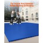 VEVOR Dryland Tiles for Hockey Floor Mat, 12 x 12 in 8 Pcs Interlocking Versatile Training Surface, Dance Floor Tiles, Hockey Training Equipment Board for Shooting (Blue, 8 sq. ft/Box)