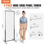 VEVOR 2 x 5.6 Mesh Wall Panels Tower 2 Pack Wire Mesh Wall Display Rack
