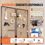 VEVOR 2 x 5,6 Mesh Wall Panels Tower 2 packs Wire Mesh Wall Display Rack