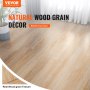 VEVOR Interlocking Vinyl Floor Tiles 1220 X 185 mm, 10 Tiles 5.5mm Thick Snap Together, Natural Wood Grain DIY Flooring for Kitchen, Dining Room, Bedrooms & Bathrooms, Easy for Home Decor