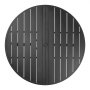 VEVOR Patiotafel Tuintafel Balkontafel (1200 x 725 mm) Gemaakt van koolstofstaal Ronde eettafel voor buiten Tuin Patio Tuin Veranda, Waterdicht, met 38 mm parasolgat, Draagvermogen 68 kg Zwart