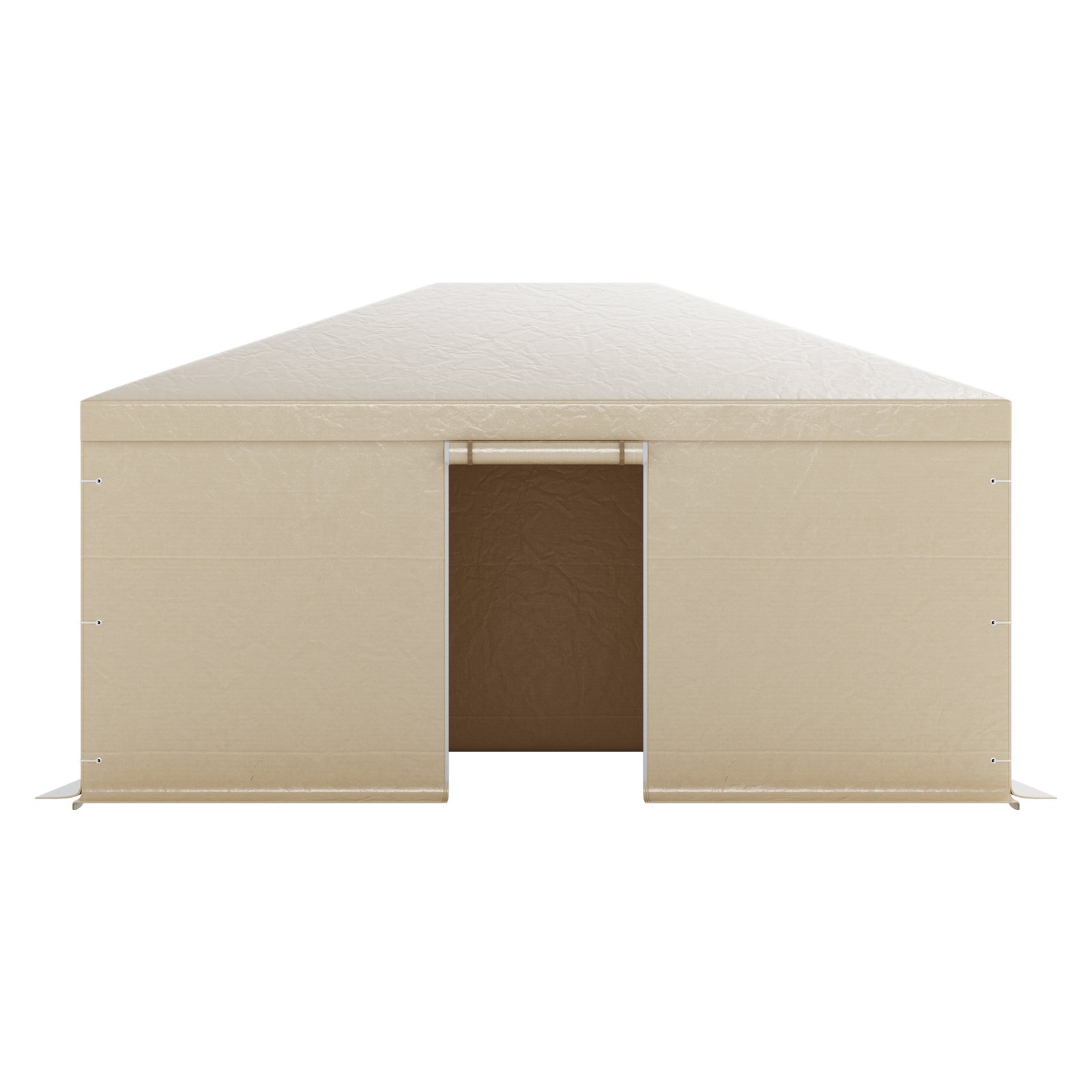 VEVOR Winterhoes, geschikt voor 3,68 x 4,9 m paviljoenen, vervangende hoes met zijwanden en gaasramen, PE-materiaal, opslagbeschermhoezen, paviljoenen niet inbegrepen