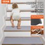 VEVOR Stair Mats Rectangular Stair Mats 760 x 203 mm Gray Pack of 15 Stair Carpet Stair Mats Durable Easy Care Non-Slip Stair Carpet Stair Mat for Indoor Carpet Treads