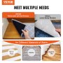 VEVOR Stair Treads, Stairs Carpet Non Slip 9" x 28", Indoor Stair Runner for Wooden Steps, Anti Slip Carpet Soft Edging Stair Rugs Mats for Kids Elders and Dogs, 15 pcs, Light Gray