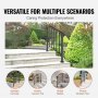 VEVOR Stair Railing Wrought Iron Entrance Railing Suitable for 2 to 3 Steps for Outdoors Black
