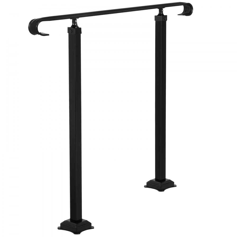 Vevor Smeedijzeren Leuning Armsteun Antislip Handgreep 48cm Zwart Stappen 4 Of 6