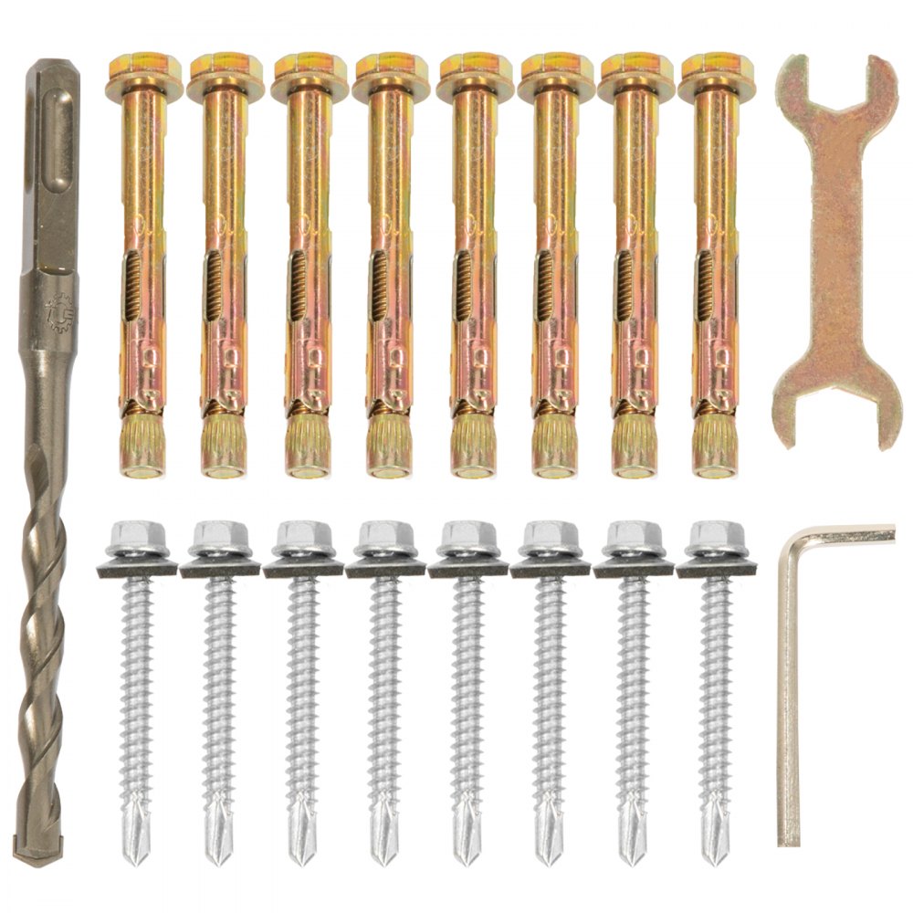 Vevor Smeedijzeren Leuning Armsteun Antislip Handgreep 48cm Zwart Stappen 4 Of 6