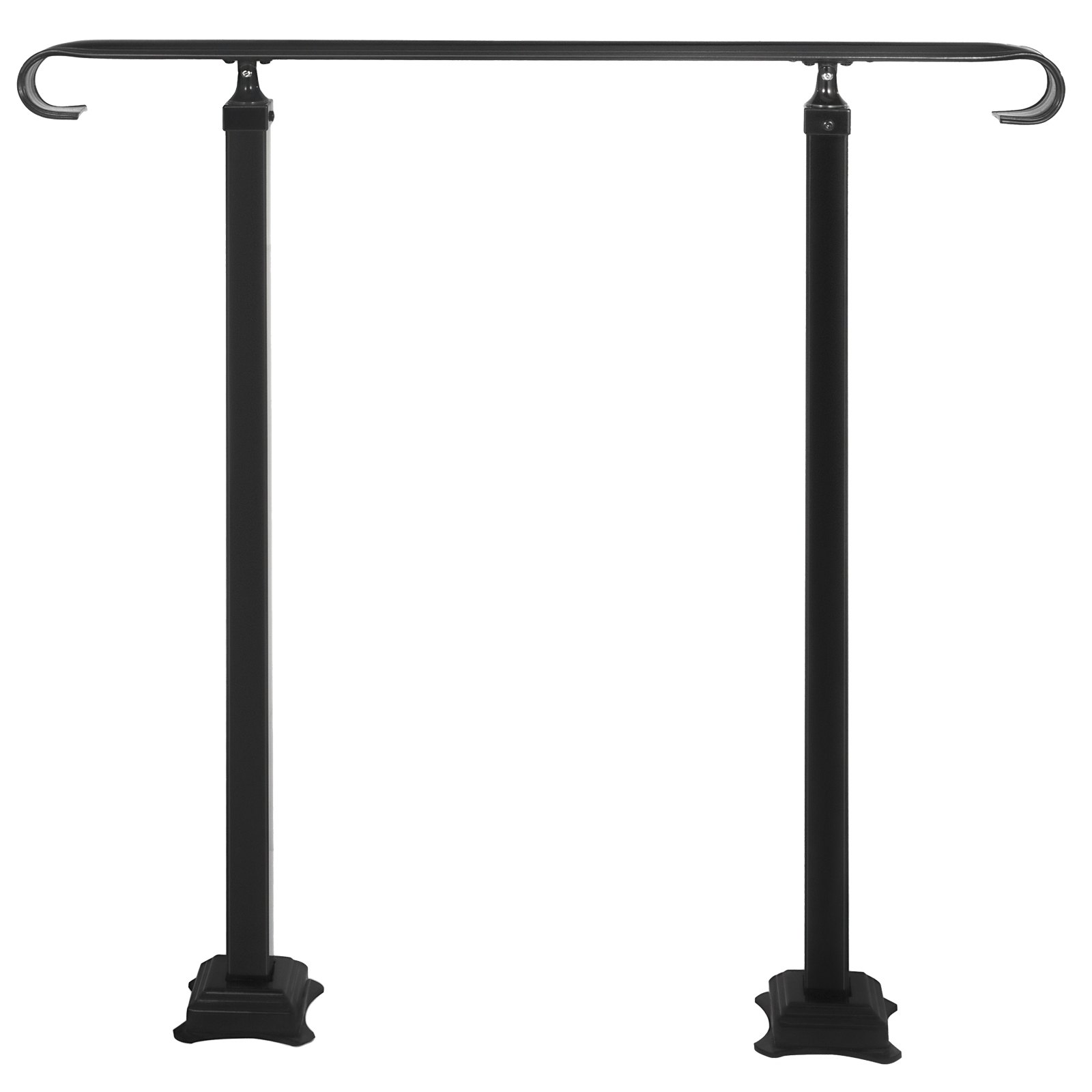 Vevor Smeedijzeren Leuning Armsteun Antislip Handgreep 48cm Zwart Stappen 4 Of 6