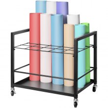 VEVOR Blueprint Storage Rack 20 Slots Mobile Roll File Holder for Architectural