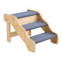VEVOR Hondentrap 580x430x380 mm, 3-treden huisdierentrap, houten trap geschikt voor kleine, middelgrote, grote en oudere huisdieren, evenals puppy's tot 68 kg, hondenladder voor bedden, banken en auto's