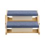 VEVOR Hondentrap 370x470x260 mm, 2-treden huisdierentrap, opvouwbare houten trap, geschikt voor kleine, middelgrote, grote en oudere huisdieren, evenals puppy's tot 50 kg, hondenladder voor bedden, banken en auto's.