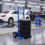 VEVOR Bandenmontagewagen, 200 kg draagvermogen, bandenmontagewagen van koolstofstaal voor maximaal 4 banden tegelijk, voor banden Ø 21,6–29,5 inch, met verlengde rubberen handgreep, voor werkplaatsen en garages.