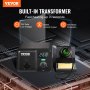VEVOR Soldering Iron Station, 70W Digital Display Soldering Station Kit, 122°F- 932°F Temp Control & Built-in Transformer, Auto Standby & Sleep Mode, with 5 Soldering Tips, Lead-Free Solder, Tweezers