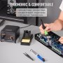 VEVOR Soldering Iron Station, 75W Digital Display Soldering Station Kit, 122°F- 932°F Temp Control & Built-in Transformer, Auto Standby & Sleep Mode, with 5 Soldering Tips, Lead-Free Solder, Tweezers