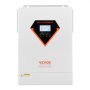 VEVOR Hybrid Solar Inverter, 6000W, All in One Pure Sine Wave Power Inverter Charger, 48V DC to Single-Phase 220/230V AC, with 120A MPPT Solar Controller, for Off-Grid System Lead Acid Lithium Battery