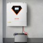 VEVOR Hybrid Solar Inverter, 3500W, All in One Pure Sine Wave Power Inverter Charger, 24V DC to 220/230V AC, with Built-in 100A MPPT Solar Controller, for Off-Grid System Lead Acid Lithium Battery