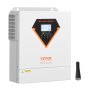 VEVOR Hybrid Solar Inverter, 3500W, All in One Pure Sine Wave Power Inverter Charger, 24V DC to 220/230V AC, with Built-in 100A MPPT Solar Controller, for Off-Grid System Lead Acid Lithium Battery