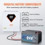 VEVOR 2-in-1 hybride zonne-omvormer 3500W zonne-omvormer 7000VA zuivere sinusgolf MPPT LCD-scherm 3 laadmodi (zonne-energie opladen, netstroom opladen, hybride opladen) en 4 uitgangsmodi (UTL, SOL, SBU, SUB)