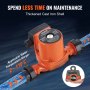 VEVOR 6 m opvoerhoogte circulatiepomp, 220 V, 92 W, 60 l/min, warmwatercirculatiepomp, 1-1/2 inch NPT-schroefdraad, 3-snelheden circulatiepomp, IP44, stille werking, circulatiepomp voor thuiswaterverwarmingssysteem