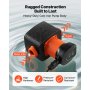 VEVOR LPS25-11PA/180 High Efficiency Circulator Pump, 117 LPM, 11 M Max Lift Cast Iron Hot Water Recirculating Circulation Pump, Threaded Connection, Check Valve, Quiet Operation, for Home Heating System
