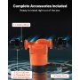 VEVOR LPS25-6BP/130 circulatiepomp, gietijzeren circulatiepomp, 58 l/min, max. opvoerhoogte 6 m, warmwatercirculatie, schroefdraadaansluiting, terugslagklep, stille werking, voor thuisverwarmingssystemen