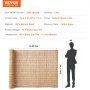 VEVOR Natural Reed Fencing, 5.5 ft x 16.4 ft, Reed Screen Curtain Balcony Reed Fence Roll for Outdoor Backyard Patio, Decorative Fence for Backyard Garden Fencing Divider, Privacy Screen Panel Curtain