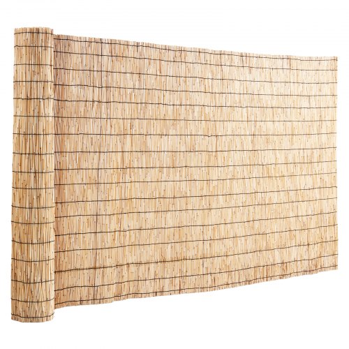 VEVOR Natuurlijk Rieten Hekwerk, 120 X 5 M, 2 Stuks Schermgordijn Balkon Rietomheining Voor Buiten Achtertuin Terras Decoratieve Omheining Tuinhekwerk Scheidingswand 953035358
