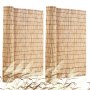 VEVOR Natural Reed Fencing, 4 ft x 16.4 ft, 2 Pack Reed Screen Curtain Balcony Reed Fence Roll for Outdoor Backyard Patio, Decorative Fence for Backyard Garden Fencing Divider, Privacy Screen Panel