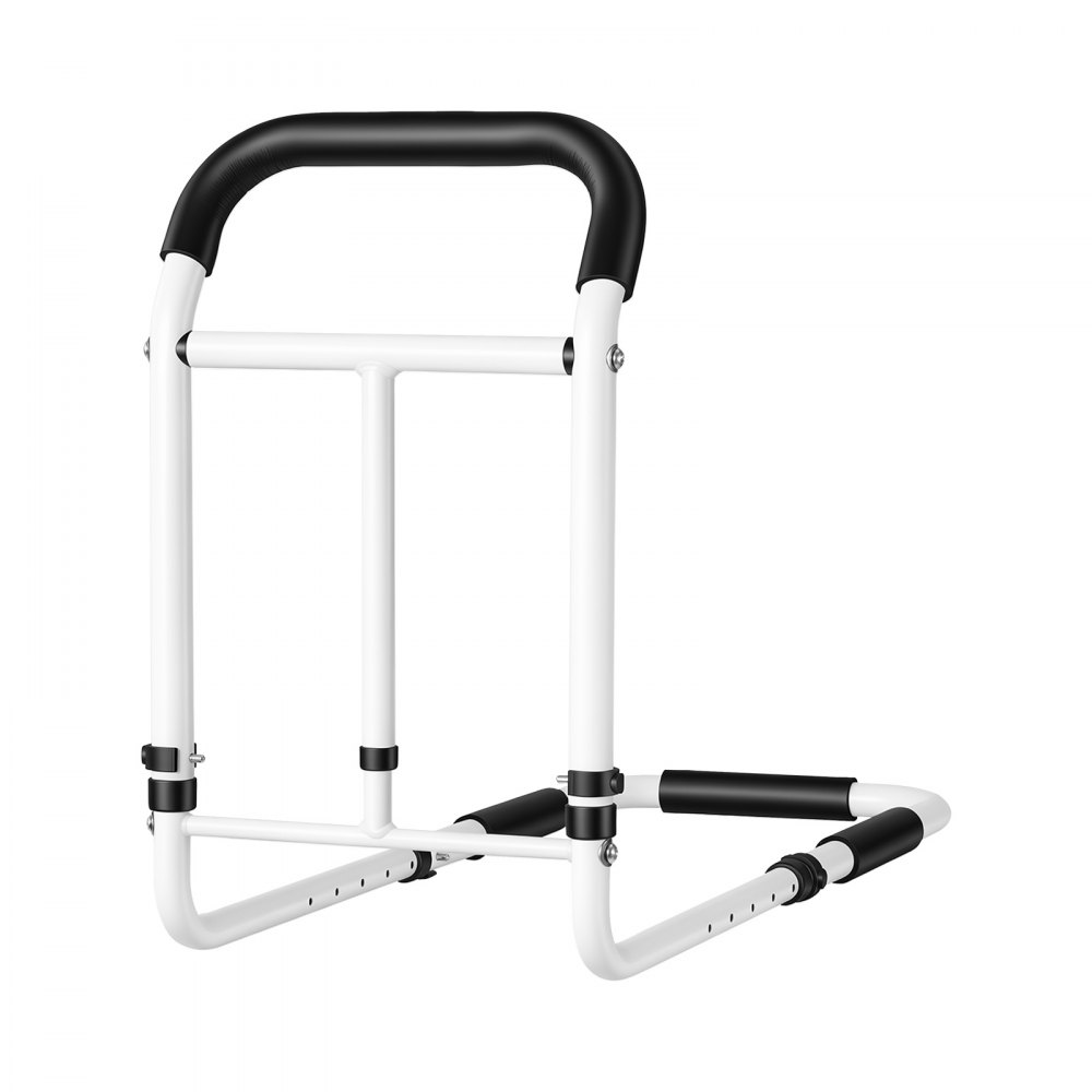 VEVOR bedhekje voor senioren, opklikbaar sta-hulpmiddel, draagvermogen 90,7 kg, bedhekje voor diverse bedmaten, koolstofstaal, in hoogte verstelbaar, met antislip handgreep en veiligheidsriem.
