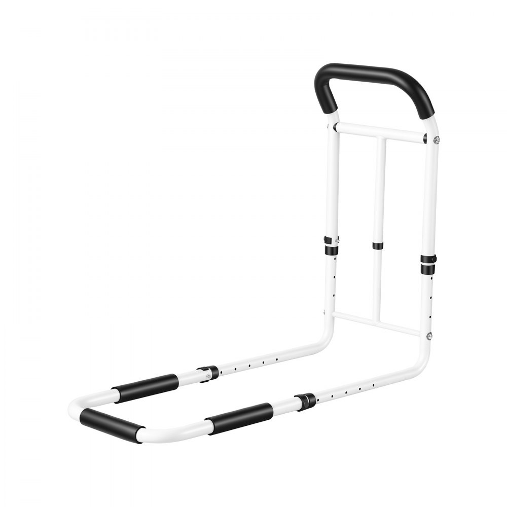 VEVOR bedhekje voor senioren, opklikbaar sta-hulpmiddel, draagvermogen 90,7 kg, bedhekje voor diverse bedmaten, koolstofstaal, in hoogte verstelbaar, met antislip handgreep en veiligheidsriem.