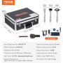 VEVOR Sewer Camera with 512Hz Locator, 98 ft/30 m, 9" Drain Inspection Camera with Self-Leveling, 36X Zoom, Plumbing Camera with Lights-12 LED, 32GB Card, IP68 Waterproof Snake Camera for Duct Pipe