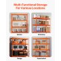 VEVOR Storage Shelves, 2500 lbs, 5 Tier Heavy Duty Garage Shelving, 18" D x 48" W x 72" H Adjustable Metal Shelves for Industrial Shelving Unit Utility Shelf, for Kitchen, Warehouse, Basement, Orange