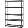 VEVOR Opslagstelling, 1134 kg, 5-laags zware garagestelling, 457,2 x 1219,2 x 1828,8 mm, verstelbare garagestelling voor industriële stellingen, kelderstelling, voor keuken, magazijn, kelder, zwart