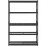 VEVOR Opslagstelling, 1134 kg, 5-laags zware garagestelling, 457,2 x 1219,2 x 1828,8 mm, verstelbare garagestelling voor industriële stellingen, kelderstelling, voor keuken, magazijn, kelder, zwart