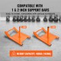 VEVOR Pull Sled voor krachttraining, Fitness kracht- en snelheidstrainingsslee, Stalen trainingsapparaat voor sportoefeningen, Geschikt voor 1-inch en 2-inch gewichtsschijven, Oranje