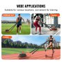 VEVOR weight training pull sled for artificial turf, gyms, and tracks, suitable for varied training locations.