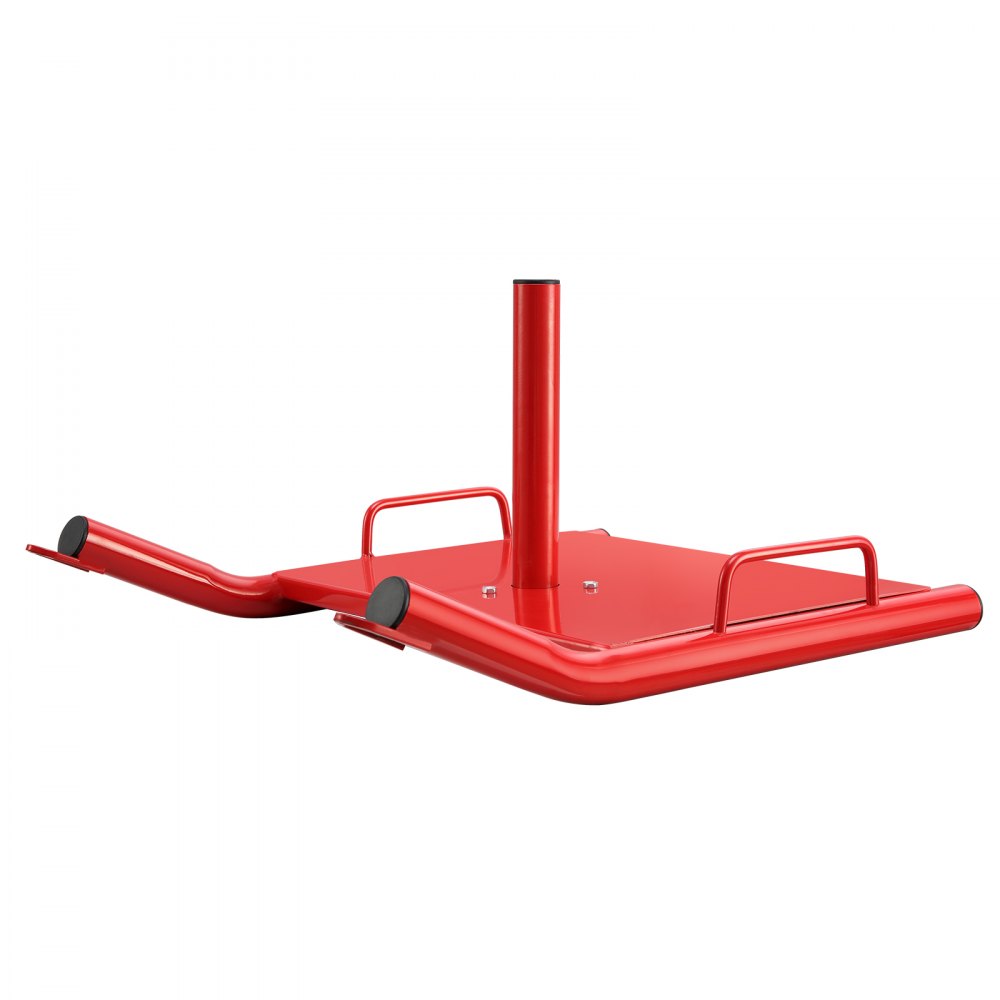 VEVOR Pull Sled voor krachttraining, Fitness Kracht Snelheidstraining Sled, Stalen Trainingsuitrusting voor Snelheidsverbetering, voor 2-inch Gewichtsschijven, Rood